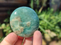 Polished Amazonite Palm Stones x 12 From Madagascar - Toprock Gemstones and Minerals 