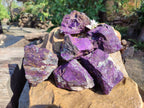 Natural Metallic Purpurite Specimens x 6 From Erongo, Namibia - Toprock Gemstones and Minerals 