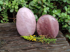 Polished Rose Quartz Standing Free Forms x 2 From Madagascar - Toprock Gemstones and Minerals 