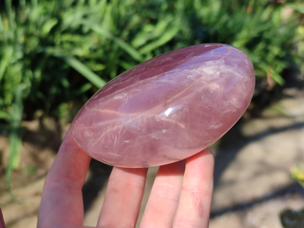 Polished Rose Quartz Standing Free Forms x 2 From Madagascar - Toprock Gemstones and Minerals 