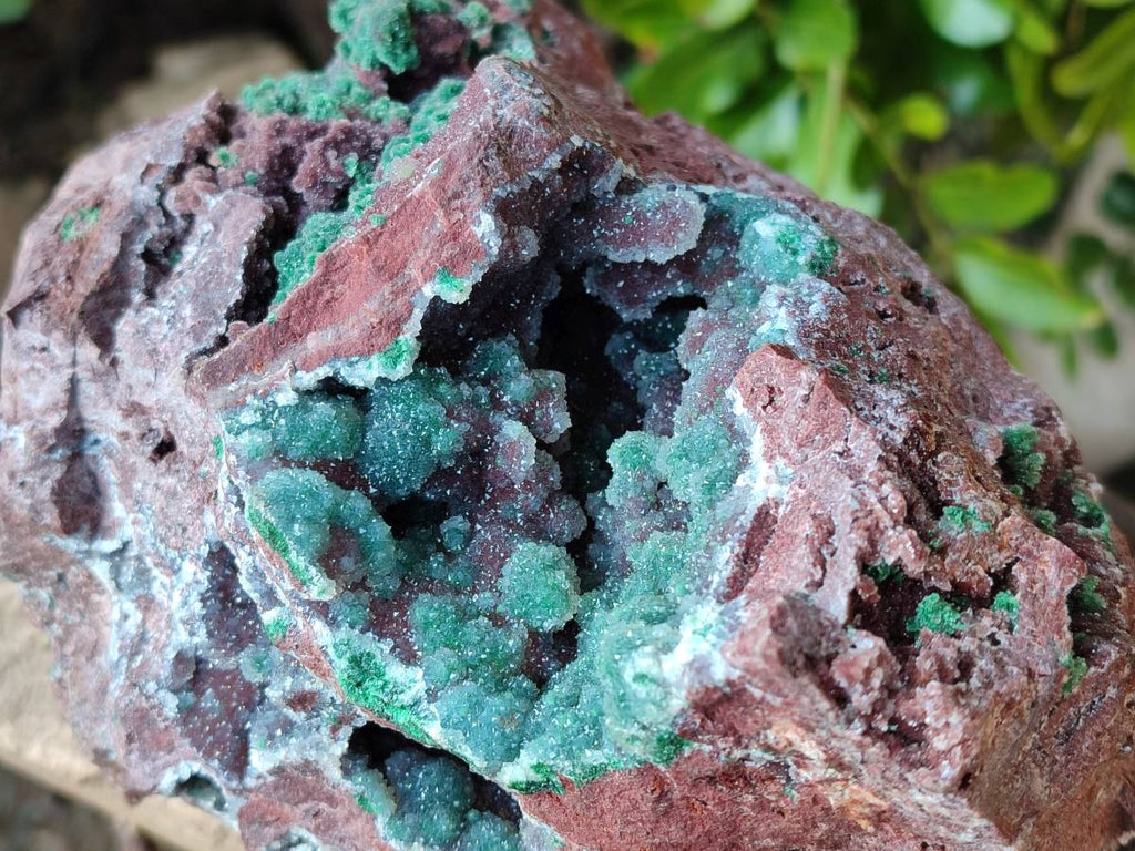 Natural Ball Malachite On Dolomite Matrix Specimen x 1 From Kambove, Congo - Toprock Gemstones and Minerals 