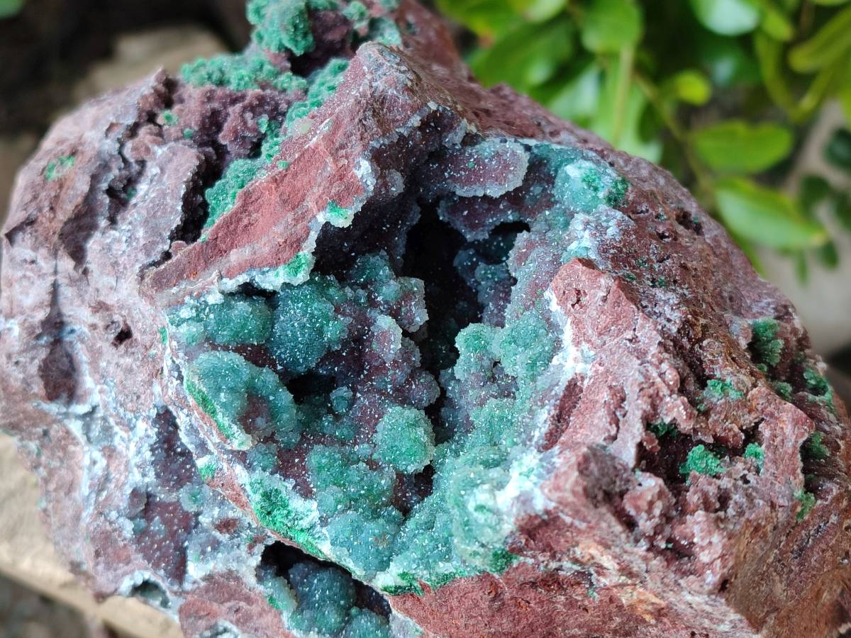 Natural Ball Malachite On Dolomite Matrix Specimen x 1 From Kambove, Congo - Toprock Gemstones and Minerals 