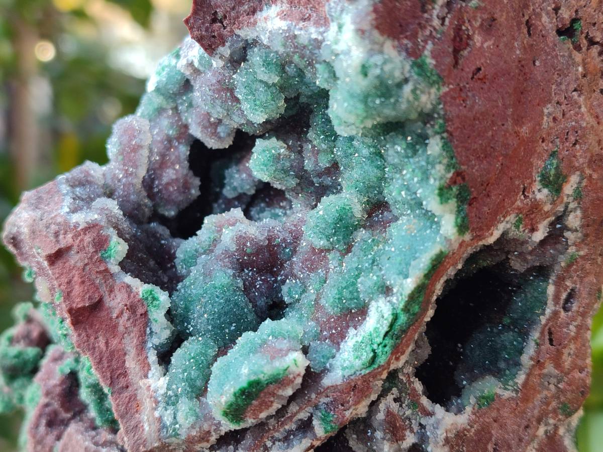 Natural Ball Malachite On Dolomite Matrix Specimen x 1 From Kambove, Congo - Toprock Gemstones and Minerals 