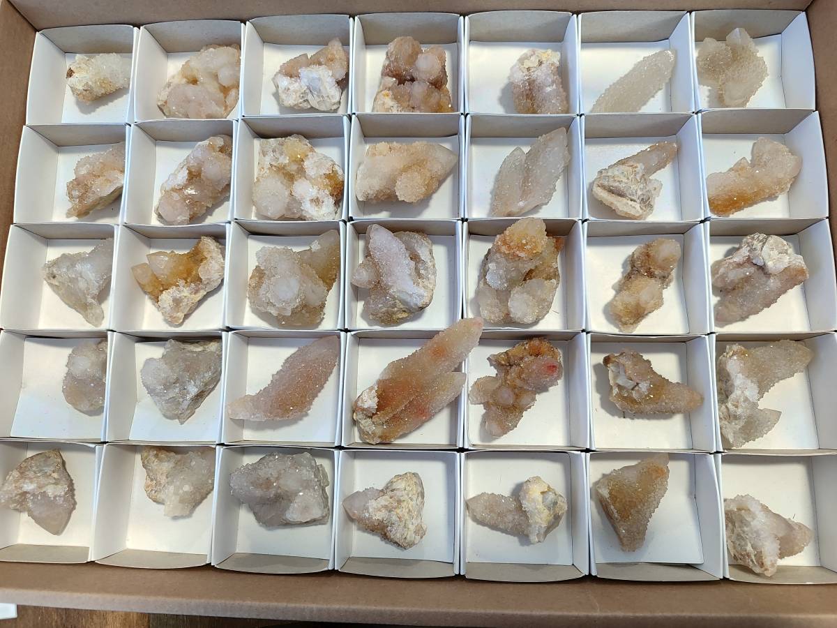 Natural Spirit Quartz Crystals x 35 From South Africa - Toprock Gemstones and Minerals 