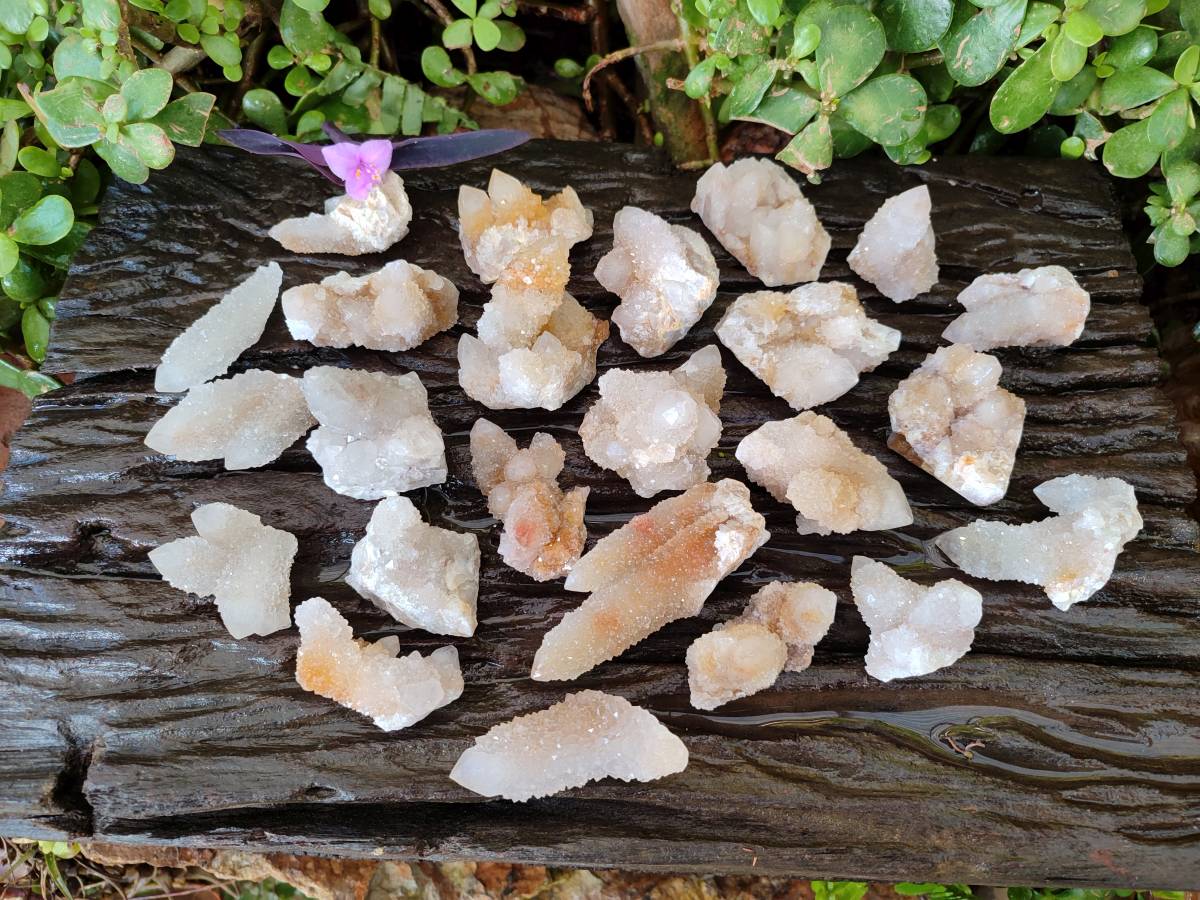 Natural Spirit Quartz Crystals x 35 From South Africa - Toprock Gemstones and Minerals 