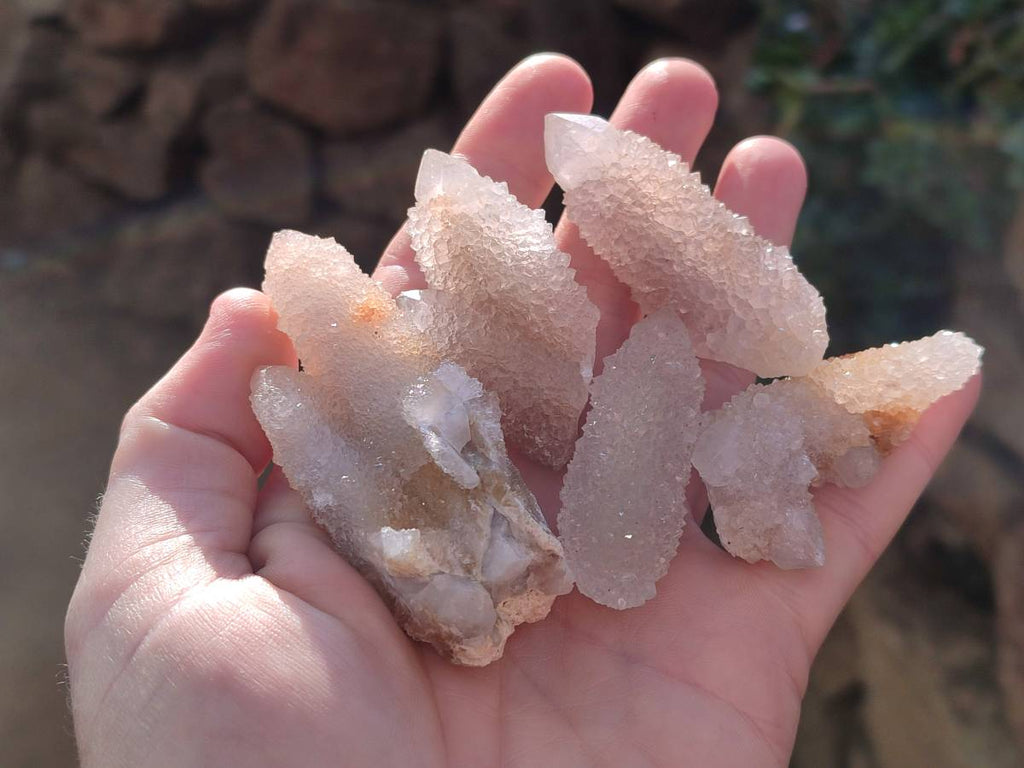 Natural Spirit Quartz Crystals x 35 From South Africa - Toprock Gemstones and Minerals 