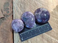 Polished Lepidolite With Pink Rubellite Palm Stones x 24 From Ambatondrazaka, Madagascar - Toprock Gemstones and Minerals 