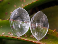 Polished Clear Quartz "Angel Tears" Pendant Pieces x 35 From Madagascar