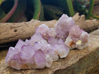 Natural Amethyst Spirit Quartz Clusters x 6 From South Africa - Toprock Gemstones and Minerals 