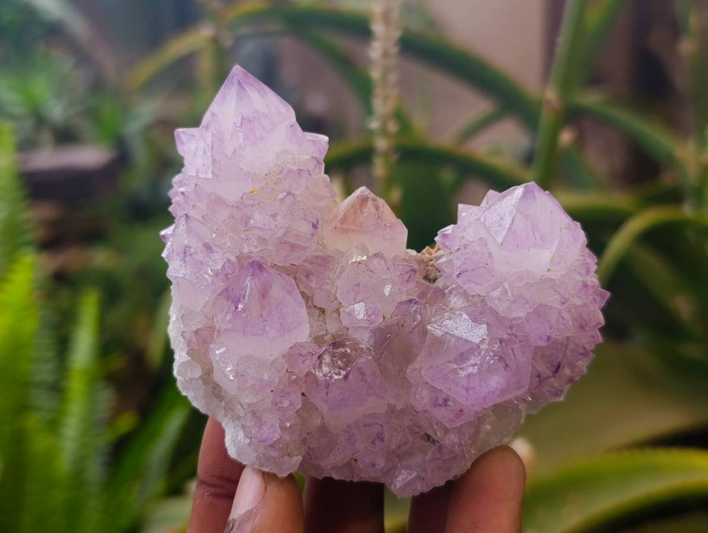 Natural Amethyst Spirit Quartz Clusters x 6 From South Africa - Toprock Gemstones and Minerals 