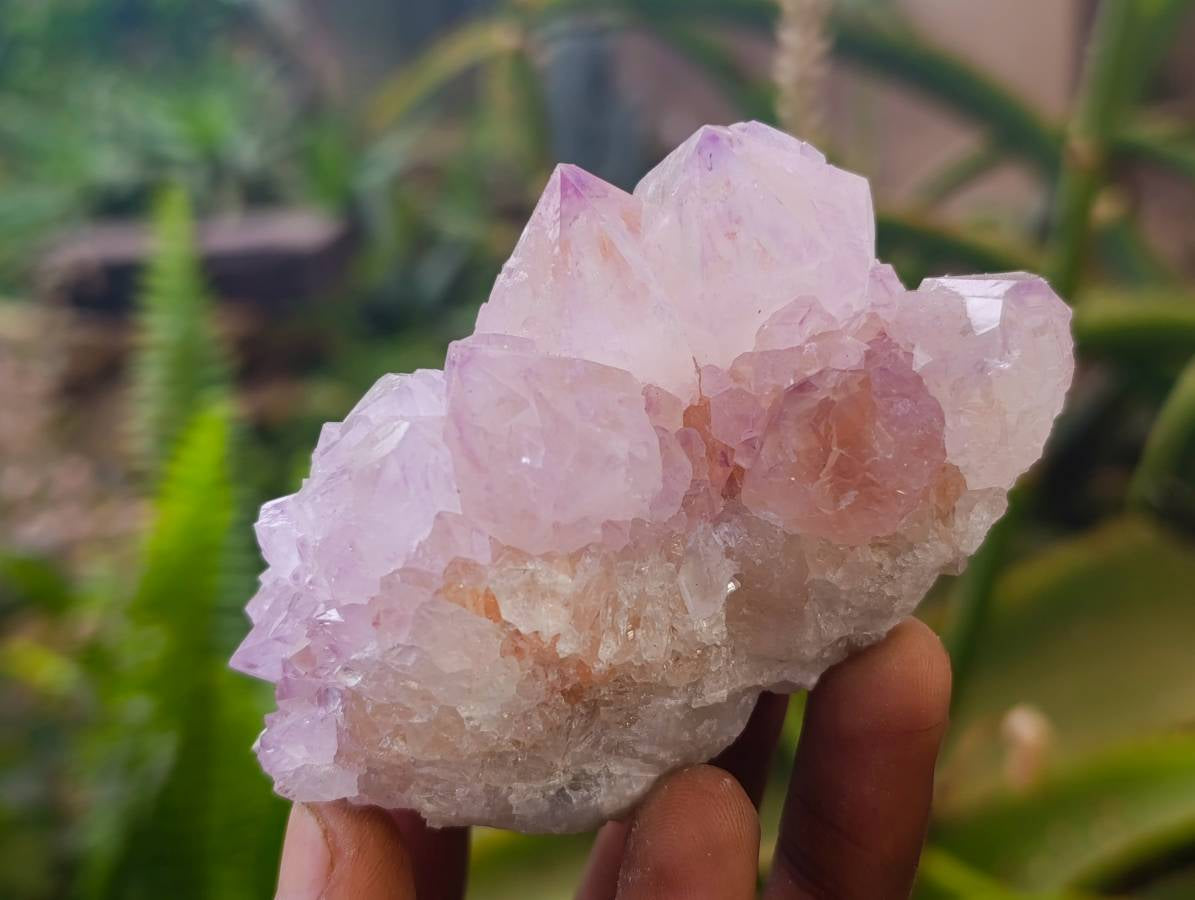 Natural Amethyst Spirit Quartz Clusters x 6 From South Africa - Toprock Gemstones and Minerals 