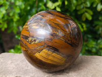 Polished Tigers Eye Sphere x 1 From Prieska, South Africa