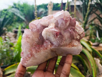 Natural Hematoid Quartz Clusters x 3 From Zimbabwe