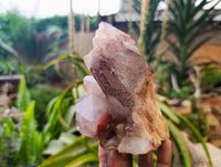 Natural Hematoid Quartz Clusters x 3 From Zimbabwe