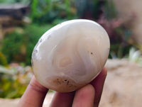 Polished Banded Agate Palm Stones x 12 From Madagascar