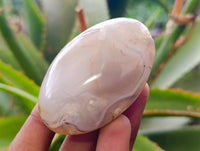 Polished Banded Agate Palm Stones x 12 From Madagascar