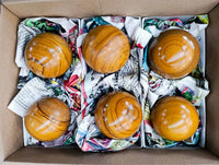 Polished Picture Stone Jasper Spheres x 6 From Ais-Ais, Namibia