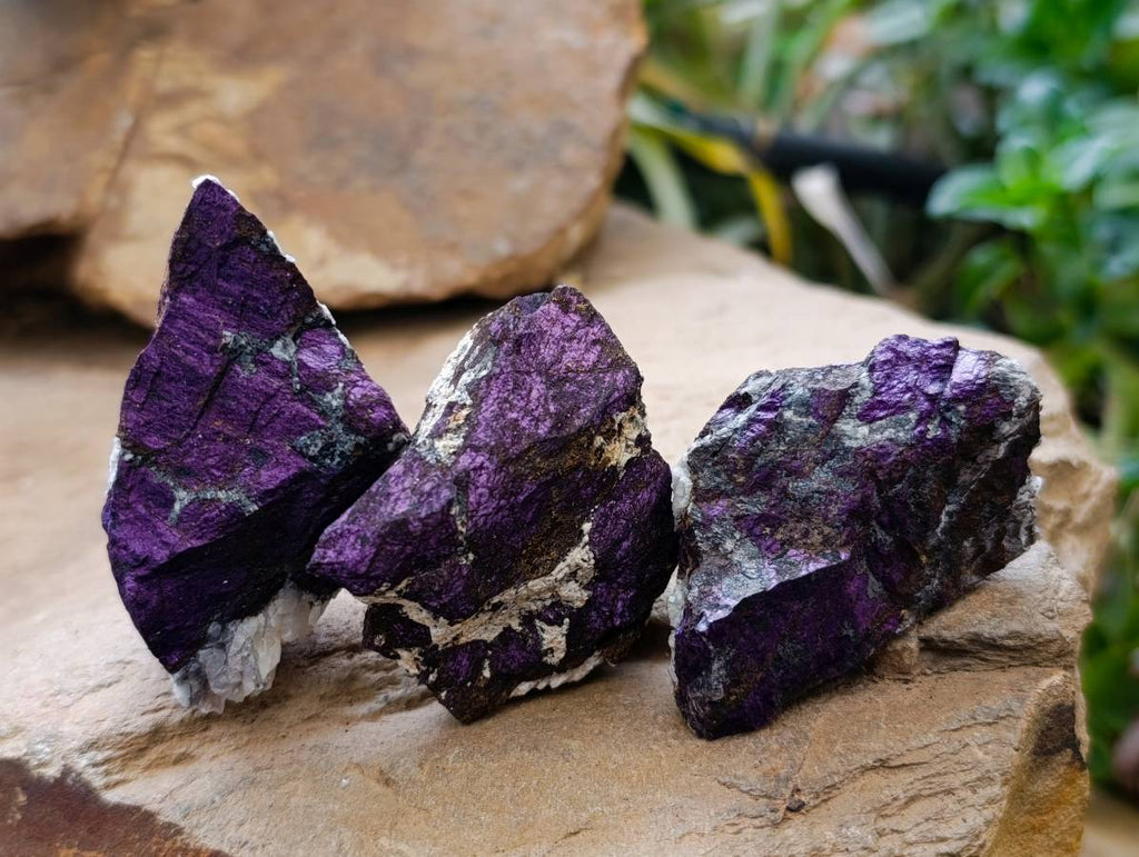 Natural Metallic Purpurite Specimens x 24 From Erongo, Namibia - Toprock Gemstones and Minerals 