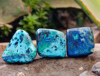 Polished Shattuckite Free Forms x 35 From Congo