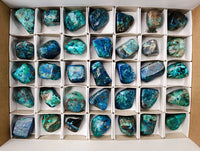 Polished Shattuckite Free Forms x 35 From Congo