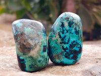 Polished Shattuckite Free Forms x 35 From Congo