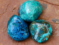 Polished Shattuckite Free Forms x 35 From Congo