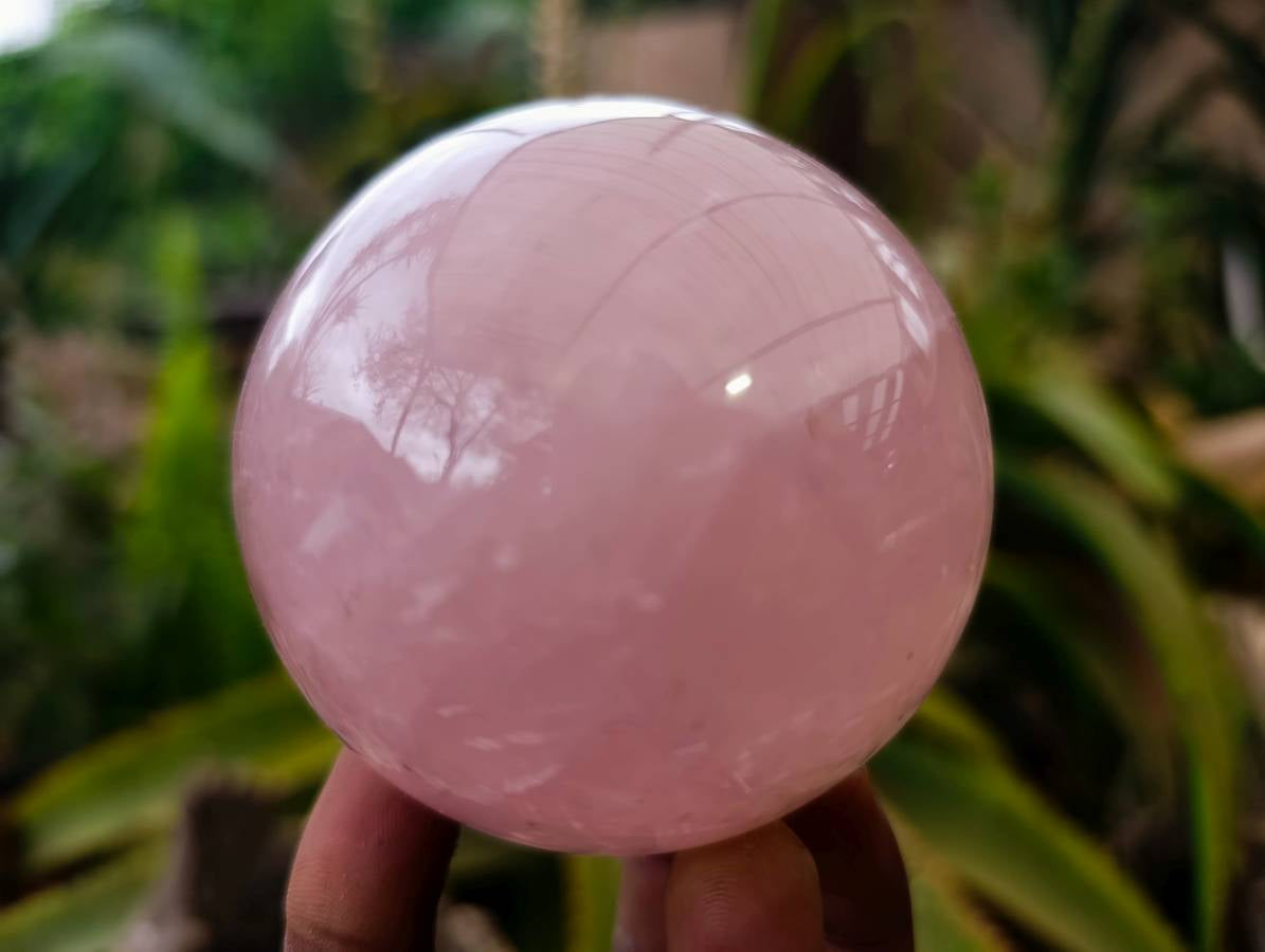 Polished Star Rose Quartz Spheres x 4 From Madagascar - Toprock Gemstones and Minerals 