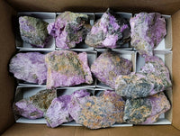 Natural Stichtite Specimens x 12 From Barberton, South Africa