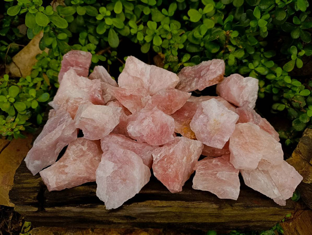 Natural Pink Rose Quartz Cobbed Specimens x 27 From North Cape, South Africa - Toprock Gemstones and Minerals 