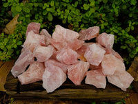 Natural Pink Rose Quartz Cobbed Specimens x 27 From North Cape, South Africa