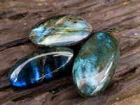 Polished Labradorite Palm Stones x 35 From Tulear, Madagascar - Toprock Gemstones and Minerals 
