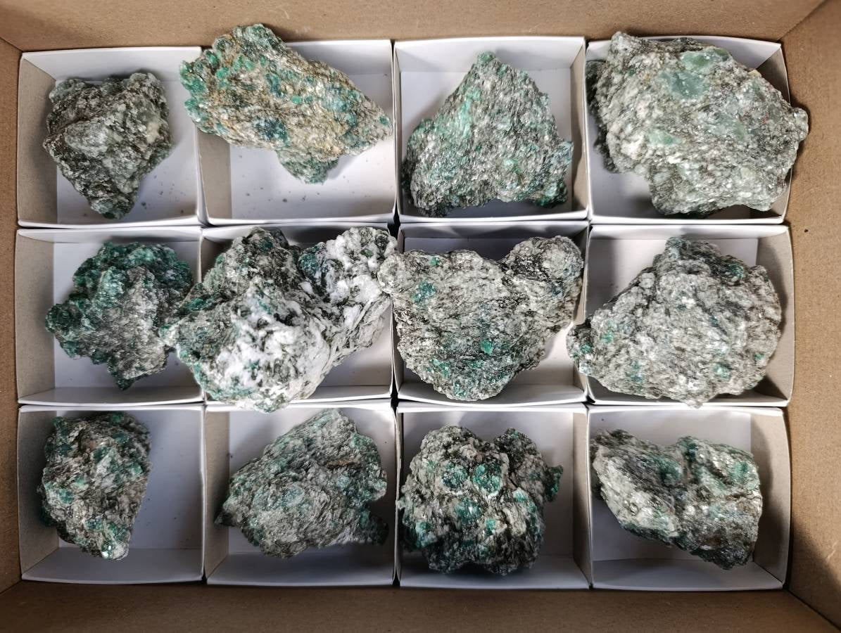 Natural Emerald Mica 'Mutokolite' Specimens x 12 From Mutoko, Zimbabwe - Toprock Gemstones and Minerals 
