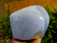 Polished Blue Lace Agate Standing Free Form x 1 From Malawi