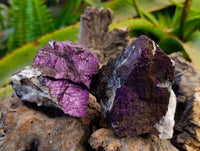 Natural Metallic Purpurite Specimens x 6 From Erongo, Namibia