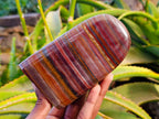 Polished Banded Tiger Iron Standing Free Forms x 2 From South Africa - Toprock Gemstones and Minerals 