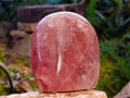 Polished Rose Quartz Standing Free Forms x 2 From Madagascar - Toprock Gemstones and Minerals 