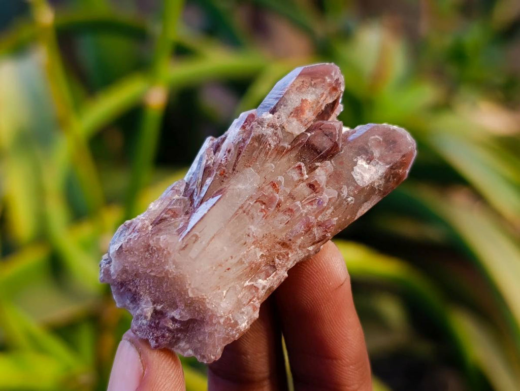 Natural Hematoid Quartz Crystals x 35 From Zimbabwe - Toprock Gemstones and Minerals 