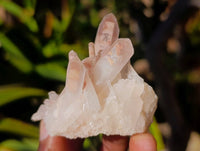 Natural Hollandite Quartz Clusters x 6 From Madagascar