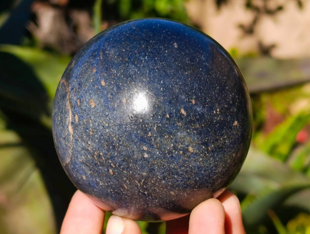 Polished Lazulite Spheres x 4 From Madagascar - Toprock Gemstones and Minerals 