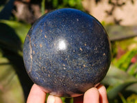 Polished Lazulite Spheres x 4 From Madagascar