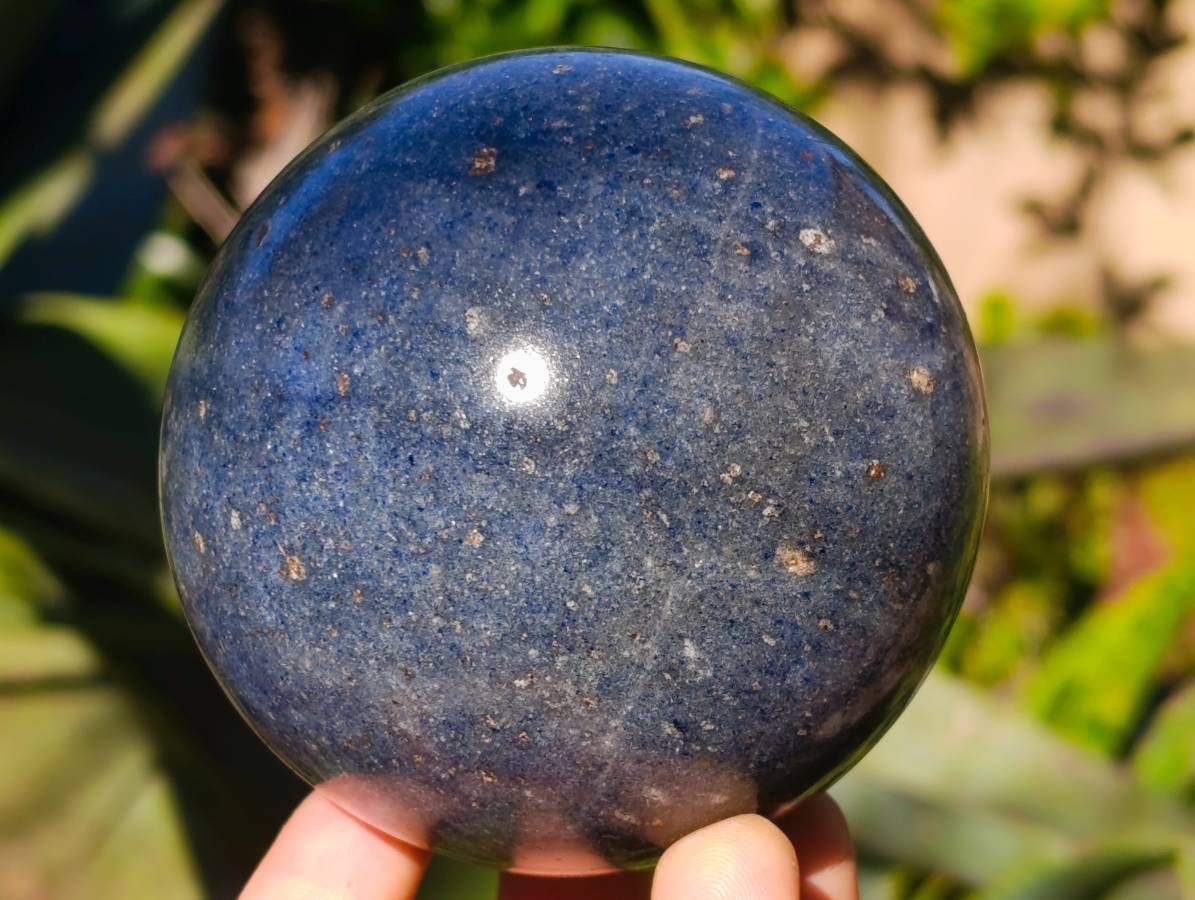 Polished Lazulite Spheres x 4 From Madagascar - Toprock Gemstones and Minerals 