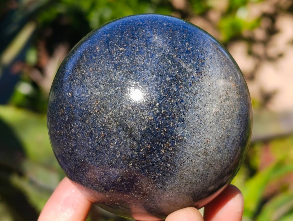 Polished Lazulite Spheres x 4 From Madagascar - Toprock Gemstones and Minerals 
