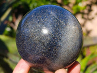 Polished Lazulite Spheres x 4 From Madagascar