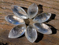 Polished Clear Quartz "Angel Tears" Pendant Pieces x 35 From Madagascar