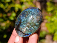 Polished Labradorite Palm Stones x 20 From Tulear, Madagascar
