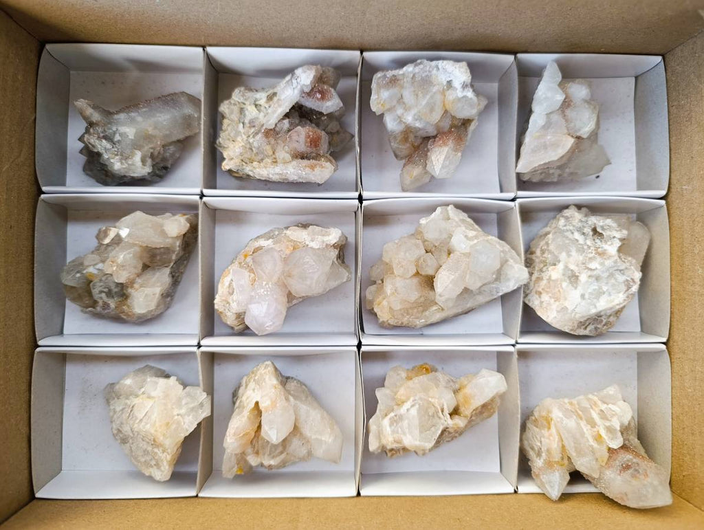 Natural Fairy Spirit Quartz Specimens x 12 From South Africa - Toprock Gemstones and Minerals 