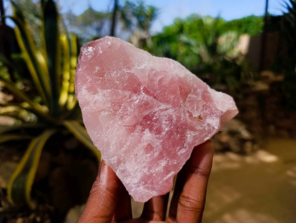 Natural Pink Rose Quartz Cobbed Specimens x 12 From North Cape, South Africa - Toprock Gemstones and Minerals 