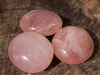 Polished Rose Quartz Palm Stones x 20 From Madagascar