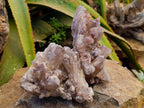 Natural Hematoid Quartz Clusters x 3 From Zimbabwe - Toprock Gemstones and Minerals 