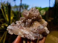 Natural Hematoid Quartz Clusters x 3 From Zimbabwe